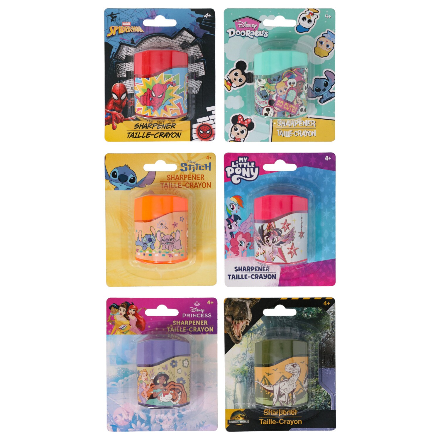 Licensed Character Sharpener, Assorted Characters. — coming to Dollar Tree Aug 28, 2026
