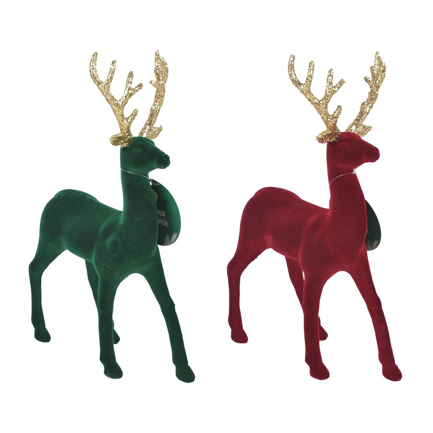 Christmas House Christmas Flocking Reindeer Decor, Assorted Colors — coming to Dollar Tree Sep 16, 2026