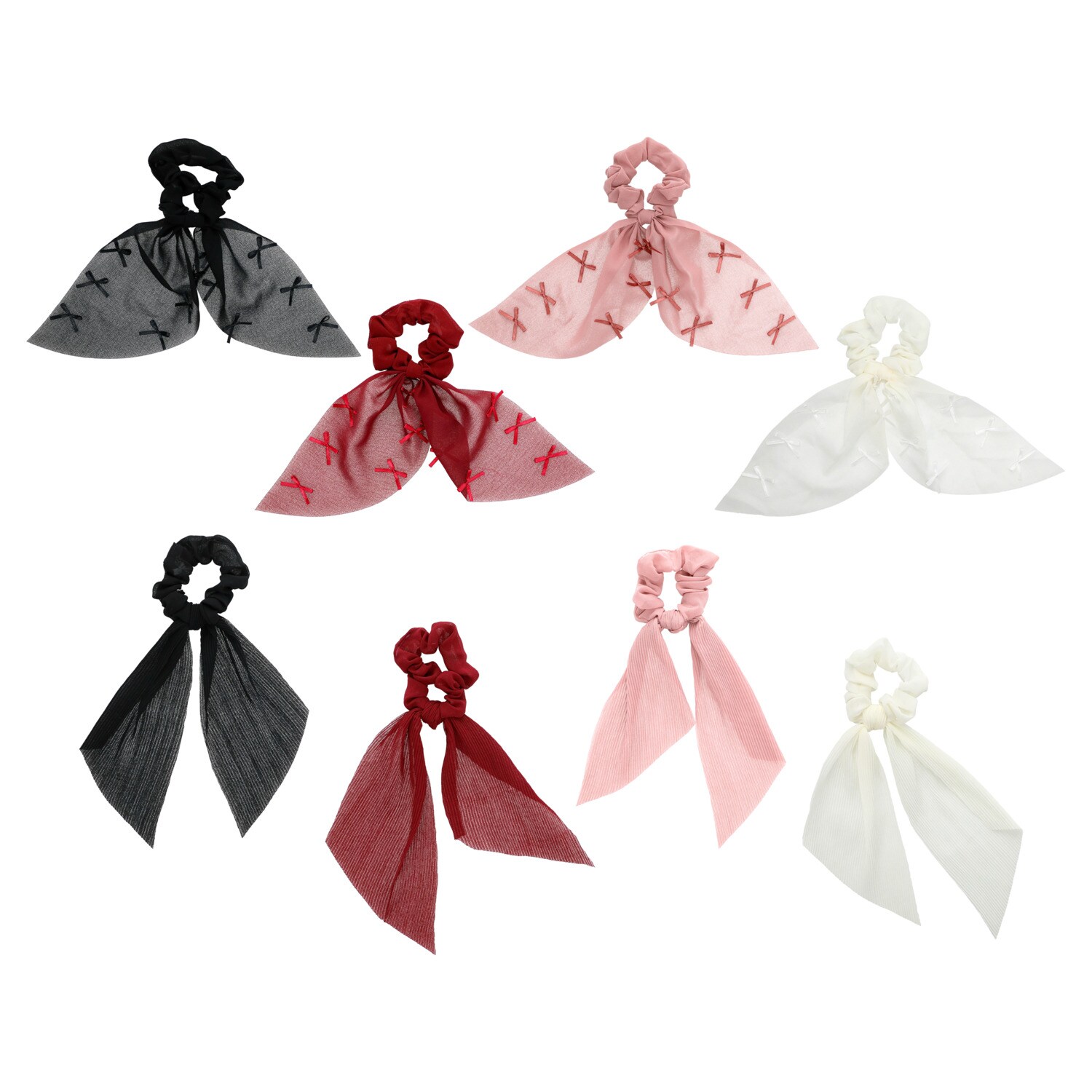 Modeled Hair Scrunchie With Tail, Assorted Colors. — coming to Dollar Tree Sep 18, 2026