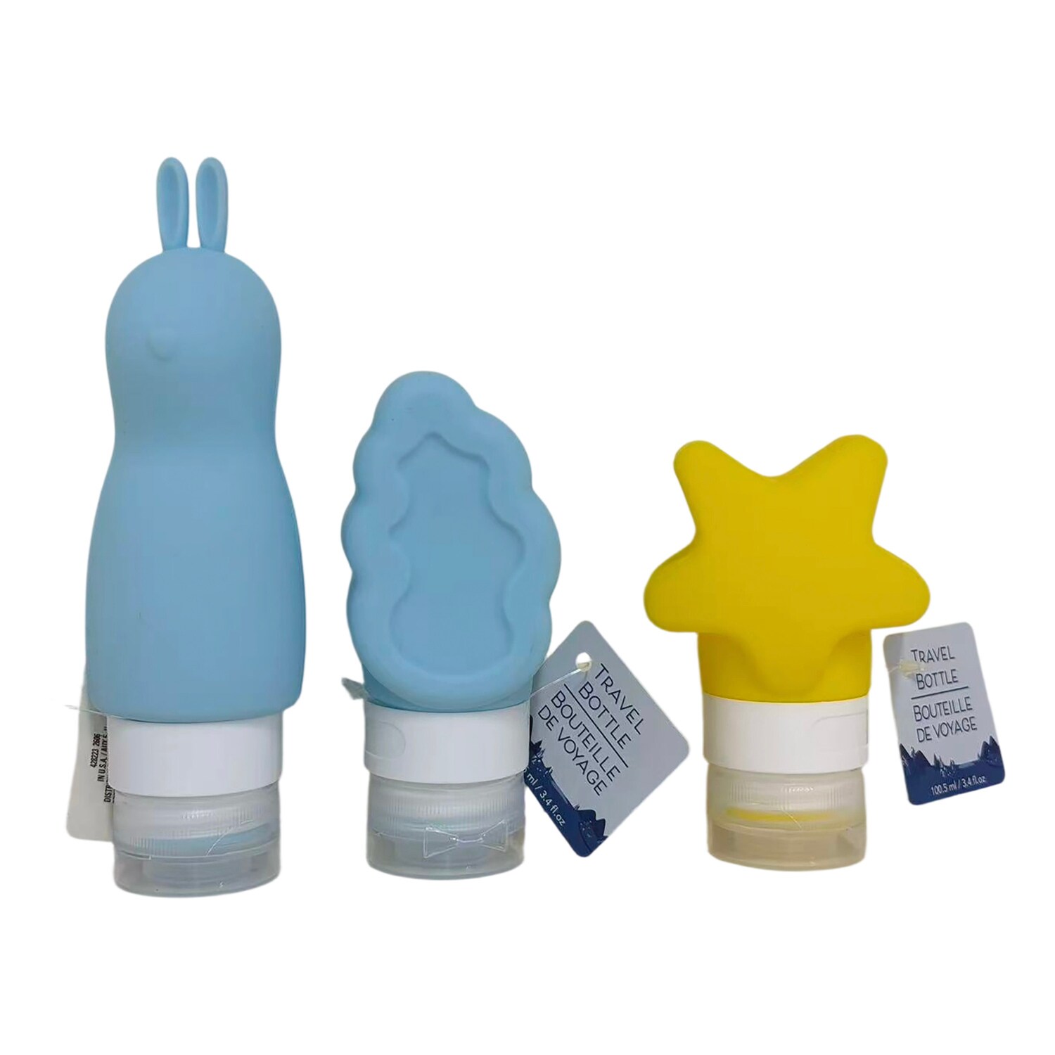 Squeezable Travel Bottle, Assorted Designs — coming to Dollar Tree Aug 21, 2026