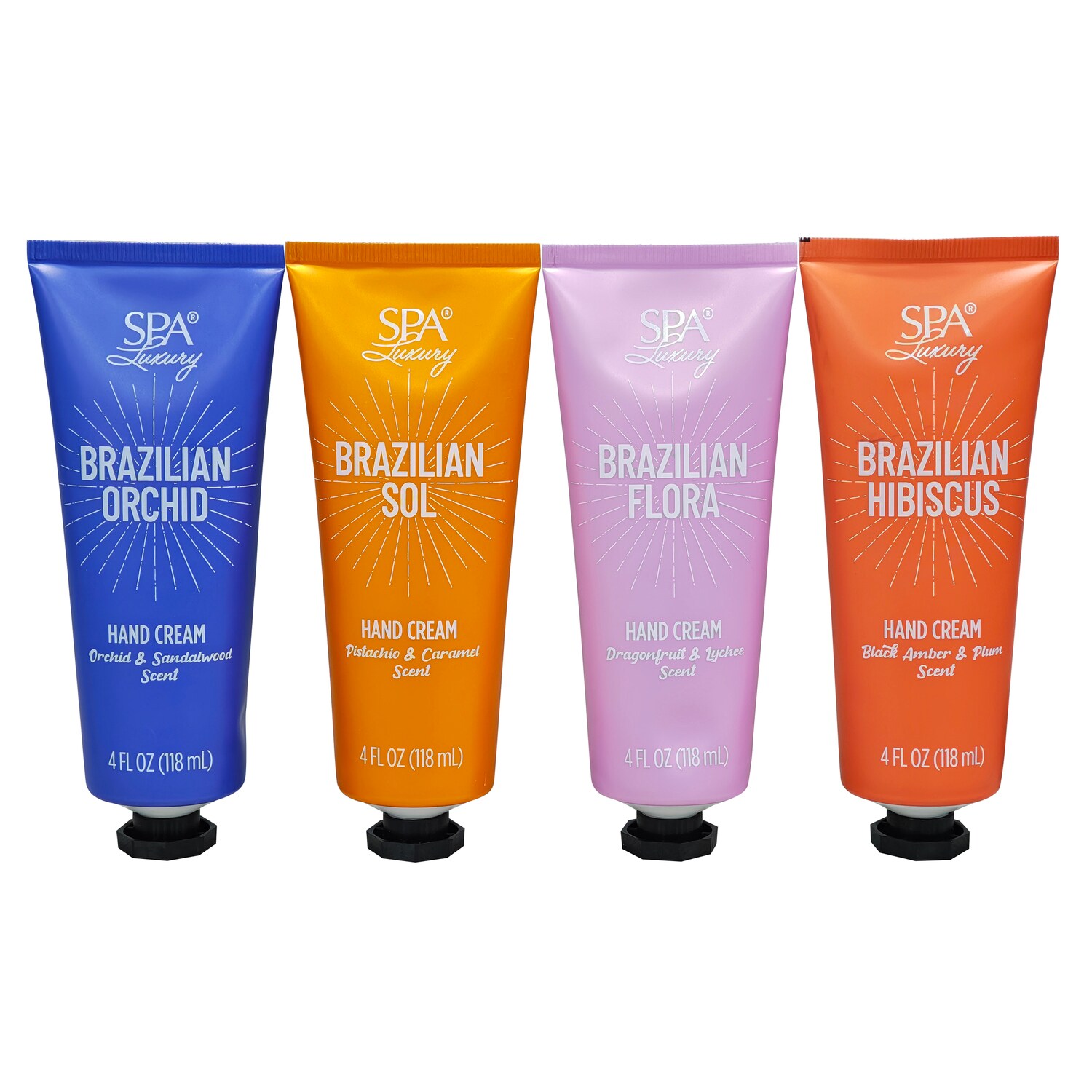 SPA Luxury Brazilian Hand Cream, Assorted Scents, 4 Oz. — coming to Dollar Tree Oct 2, 2026