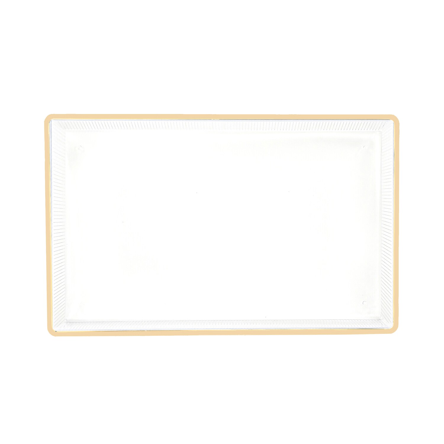 Ribbed Tray With Gold Rim. — coming to Dollar Tree Nov 11, 2026