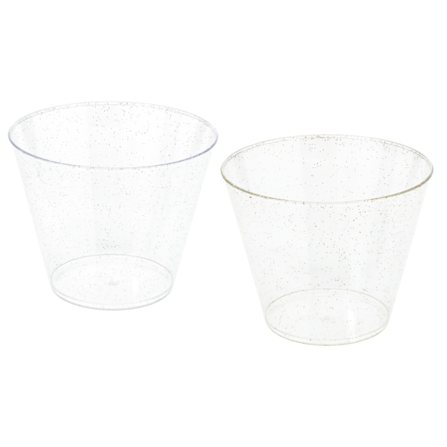 9Z TUMBLER GLITTR GL SLV 10CT — coming to Dollar Tree Nov 7, 2026