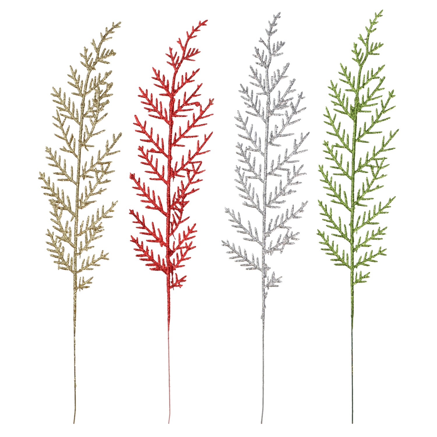 Christmas House Artificial Cedar Picks, Assorted Colors, 4-pc Pack. — coming to Dollar Tree Sep 2, 2026