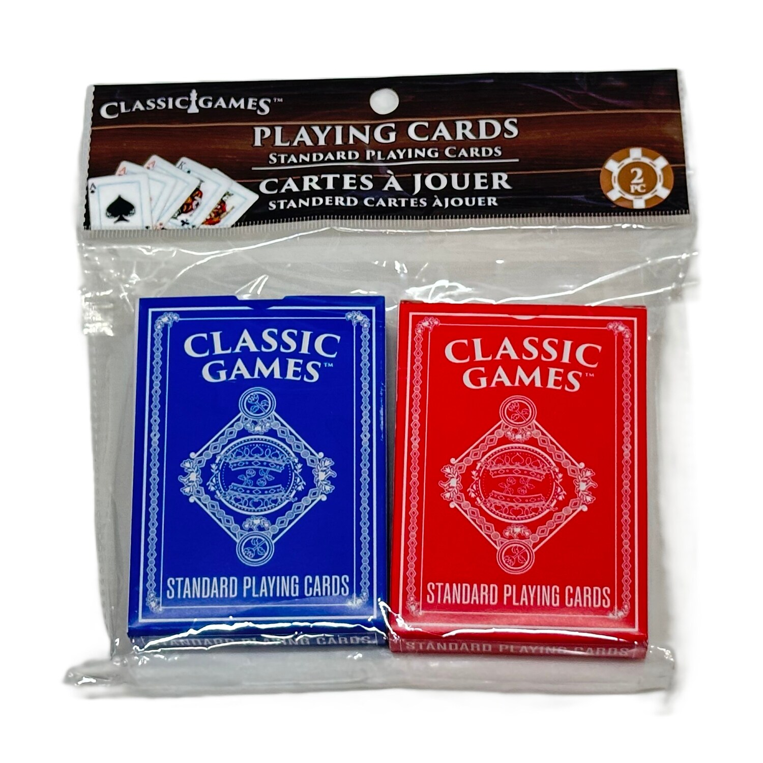 Classic Games Playing Cards, Assorted Colors, 2-pc Pack. — coming to Dollar Tree Oct 28, 2026