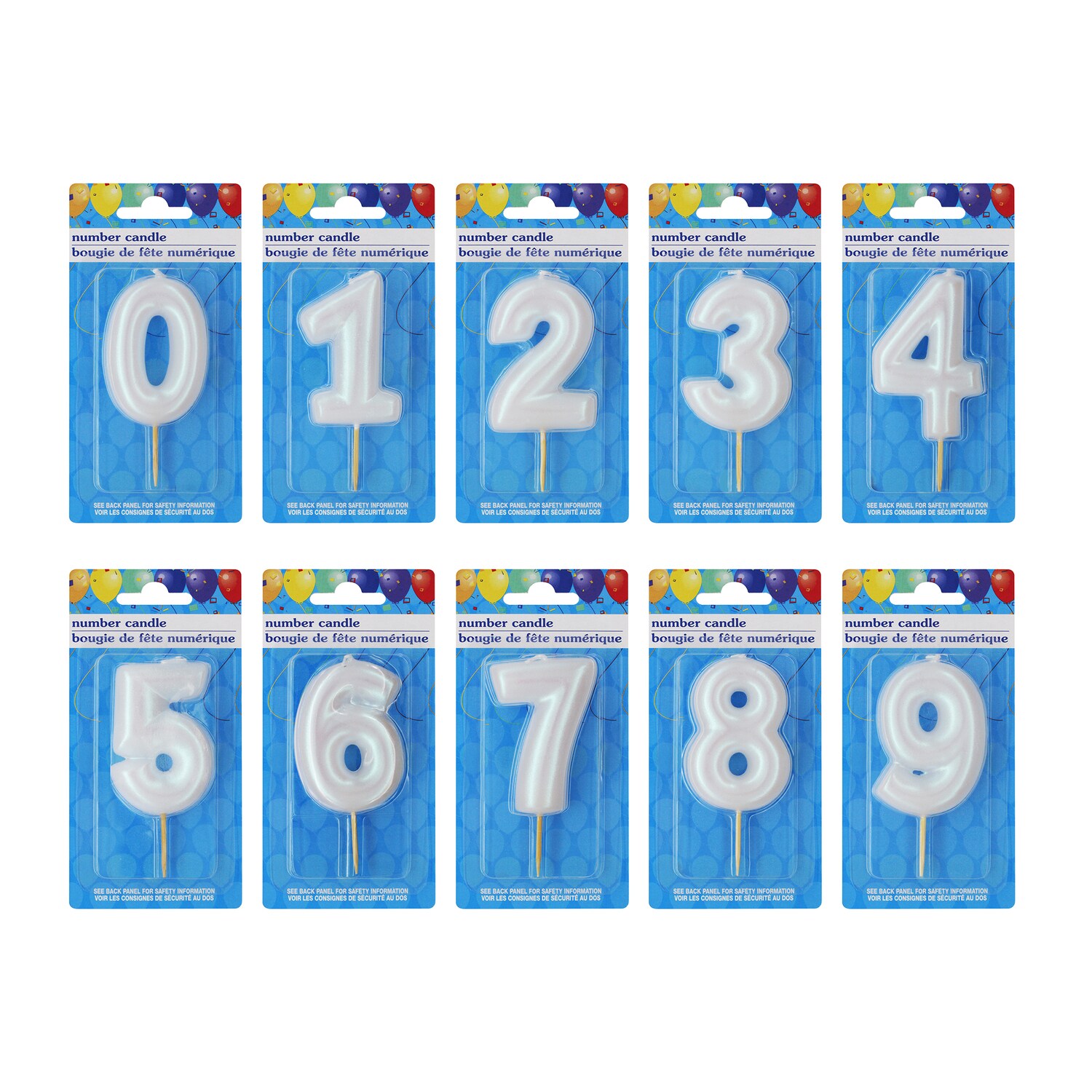 White Birthday Number Candle, Assorted Numbers, 1-ct. — coming to Dollar Tree Sep 18, 2026