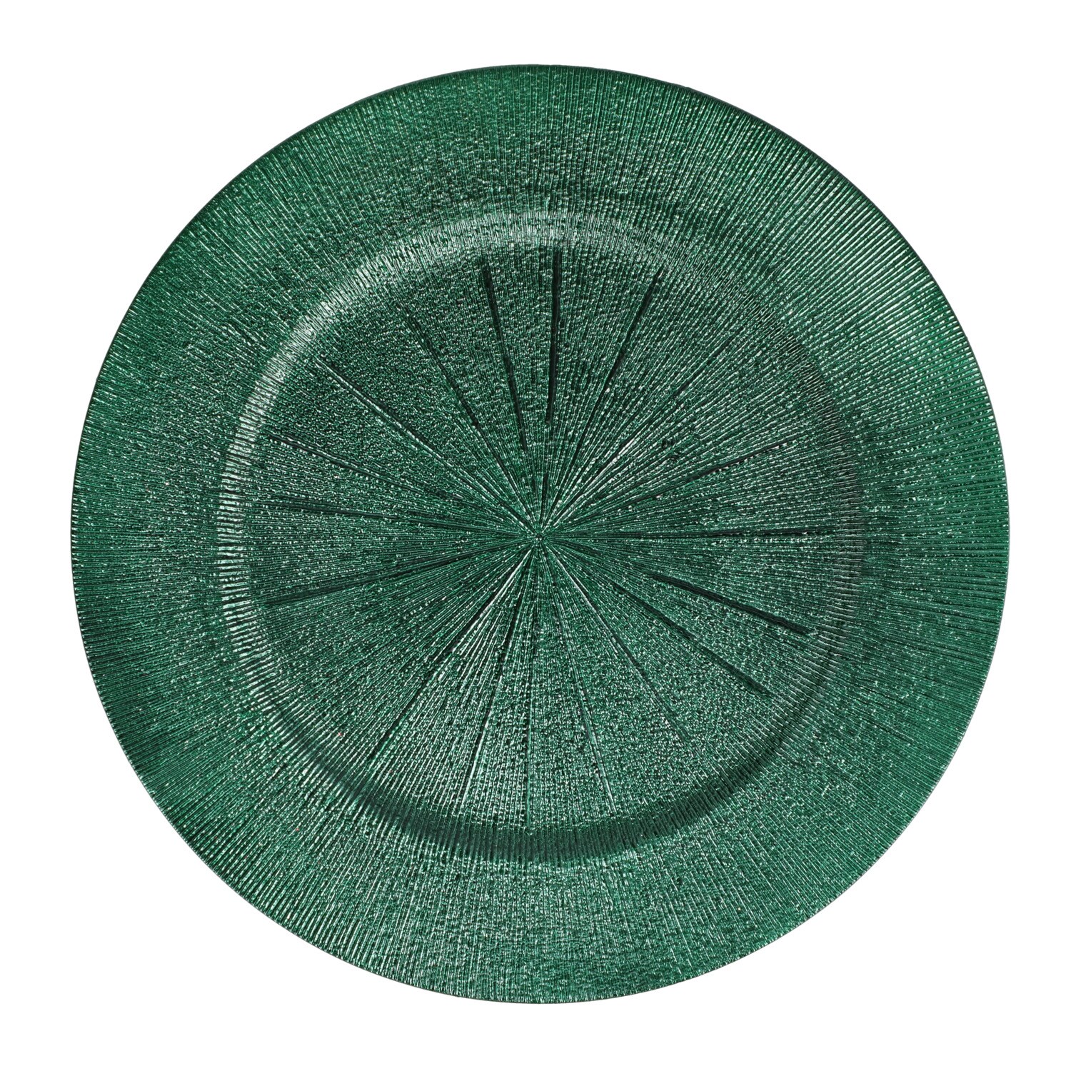 Green Star Burst Charger Plate — coming to Dollar Tree Sep 30, 2026