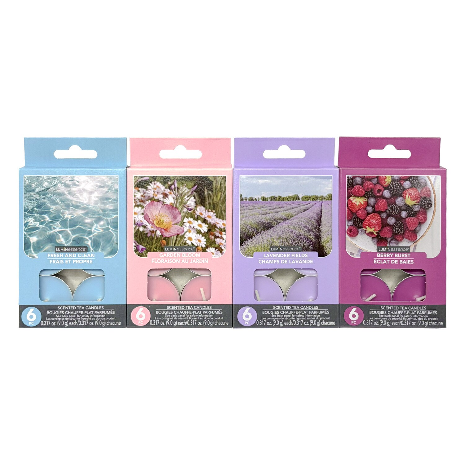 Luminessence Scented Tea Candle Assorted Scents, 6-pc Pack — coming to Dollar Tree Dec 25, 2026