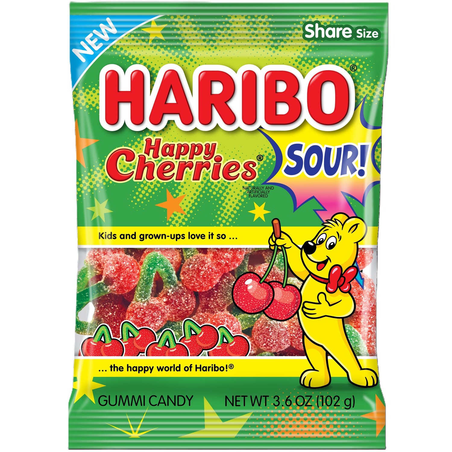 Haribo Happy Cherries Sour Gummi Candy — coming to Dollar Tree Sep 20, 2026