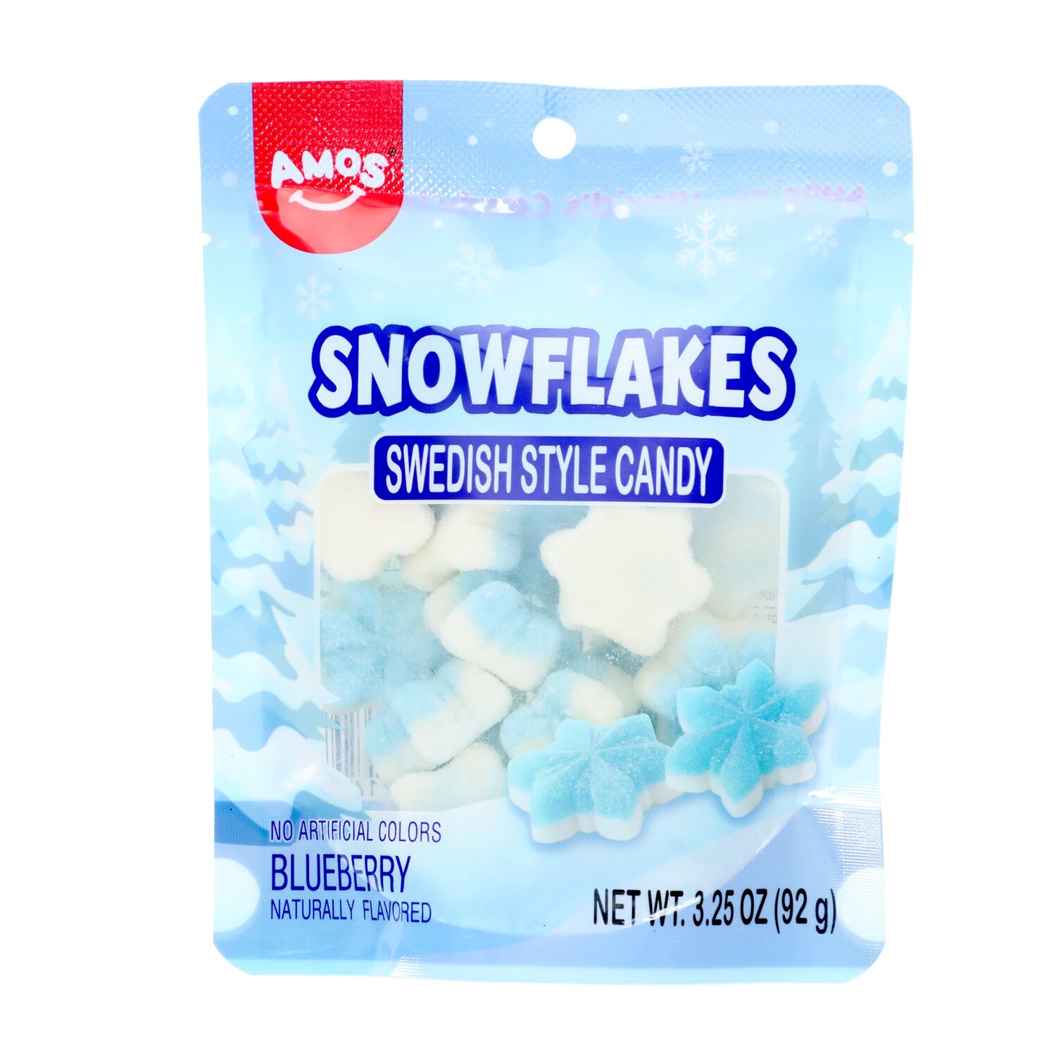 Amos Blueberry Snowflake Swedish Candy — coming to Dollar Tree Sep 10, 2026
