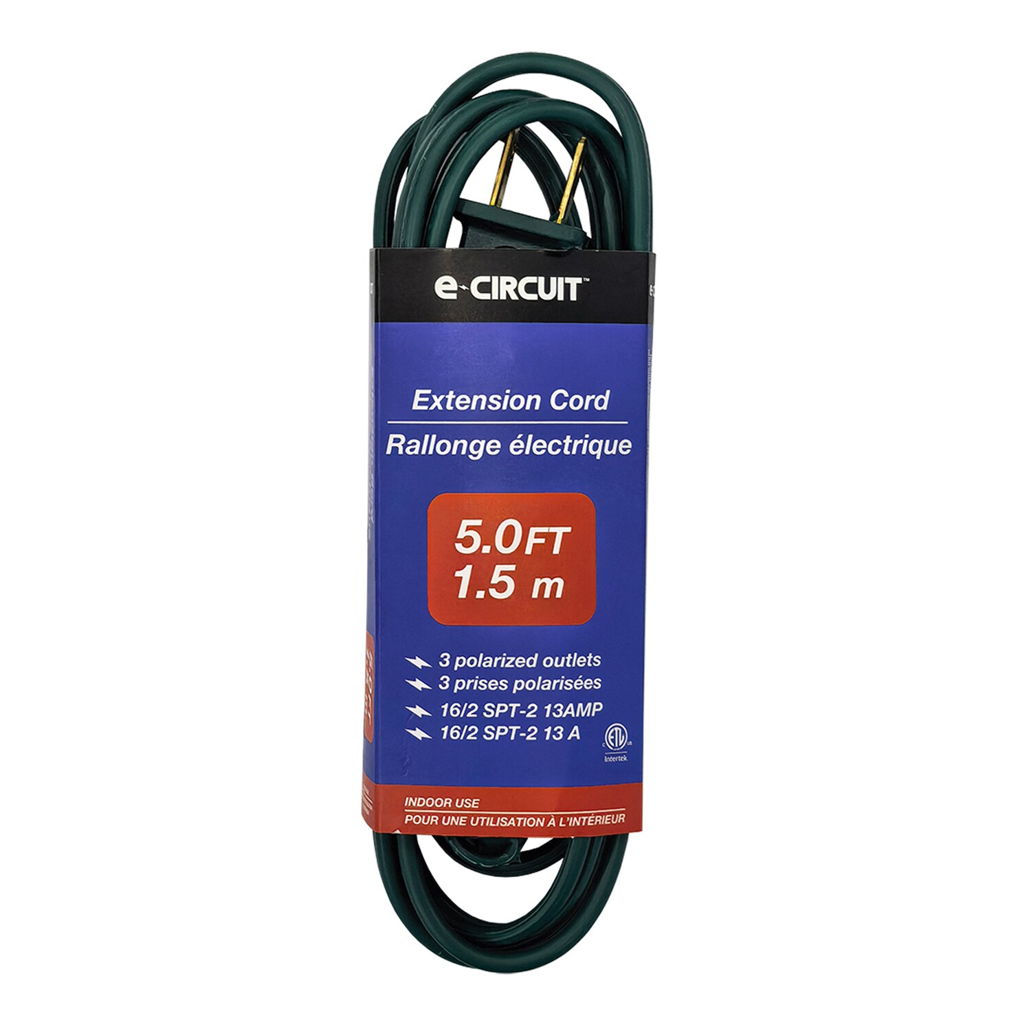 E-Circuit 5-feet Extension Cord, 1-ct. — coming to Dollar Tree Sep 18, 2026
