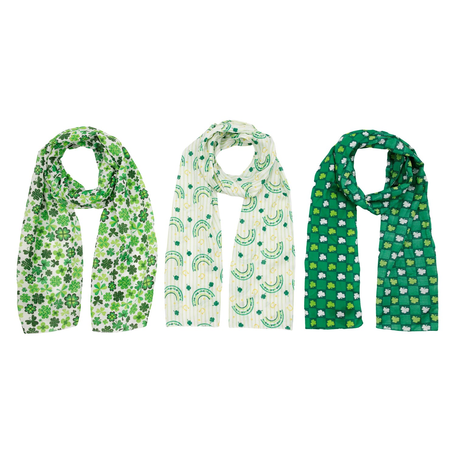Seasonal Collection St. Patrick's Day Scarf, Assorted Styles — coming to Dollar Tree Nov 6, 2026