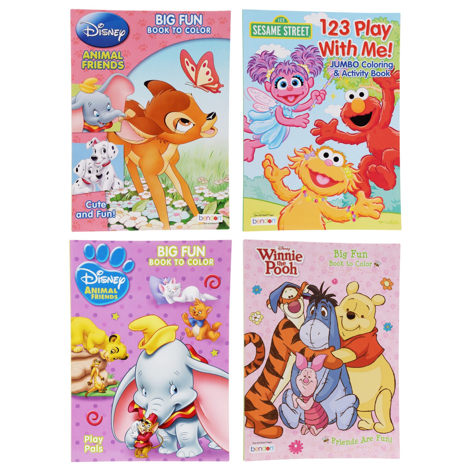 Bendon Kids Disney, Sesame Street, and Tonka Coloring Booklets