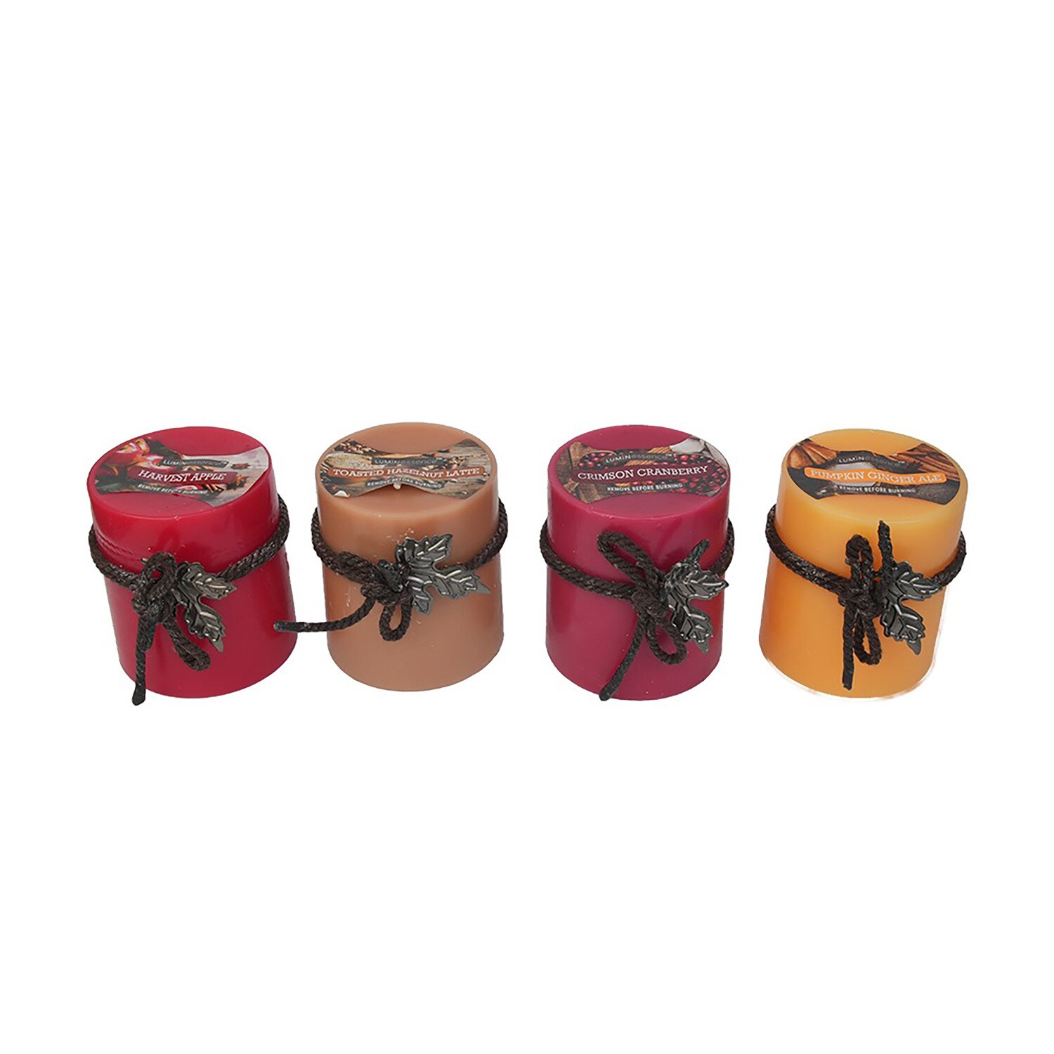 Luminessence Autumn Scented Pillar Candles