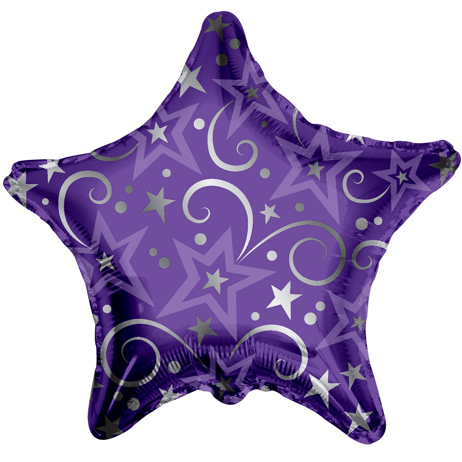 Pre-Inflated Purple Mini Star Stick Balloons, 9 in.