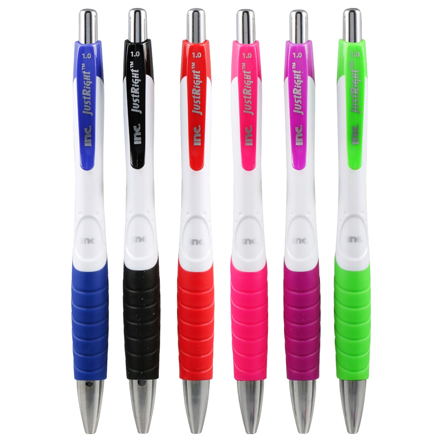 Inc. Just Right Retractable Hybrid Ink Pens, 3ct. Packs