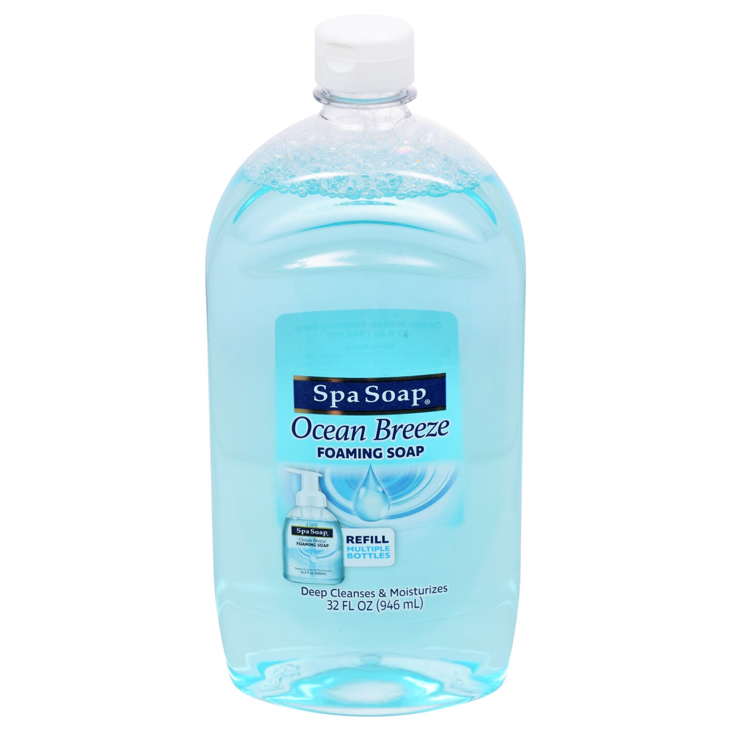 Spa Soap Ocean Breeze Scented Foaming Soap Refills, 32 fl.oz.