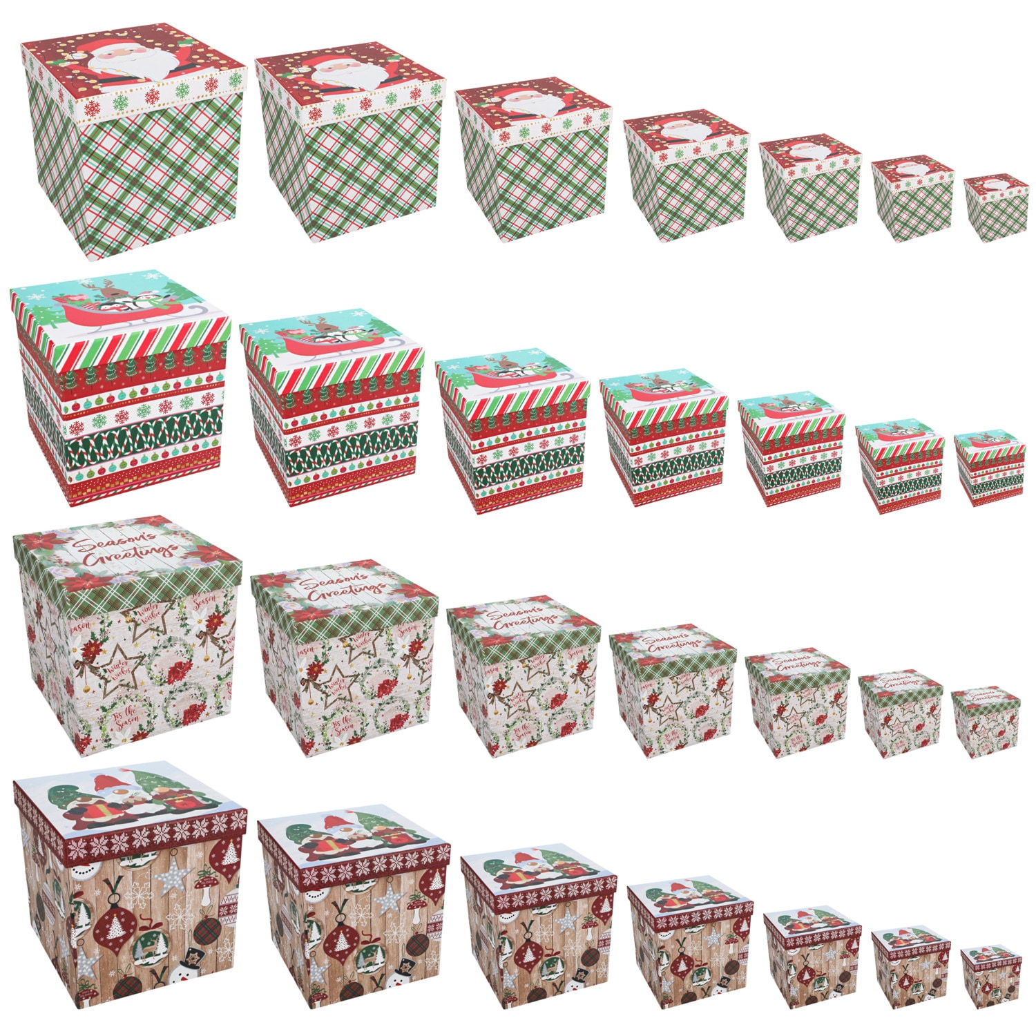 Christmas gift boxes from Dollar Tree