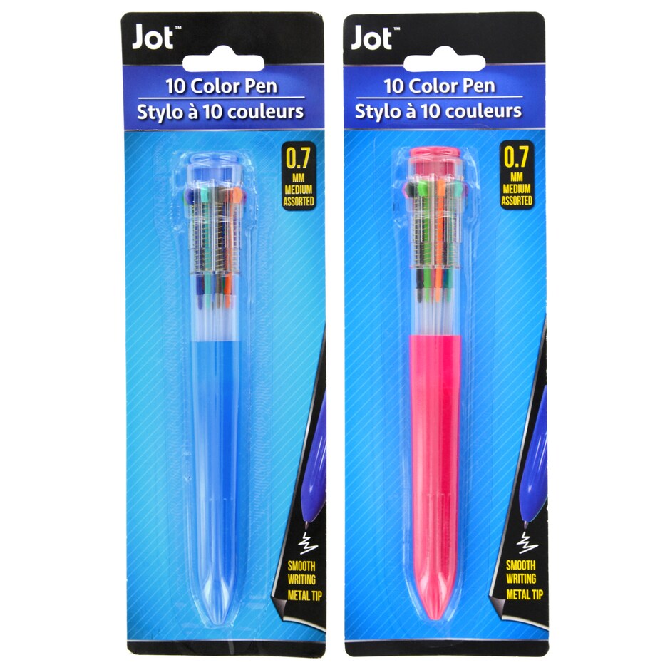 Jot 10-in-1 Plastic Multi-Color Ink Pens