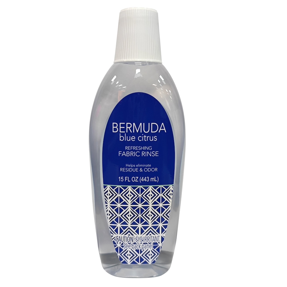 Soft Rinse Blue Color Bermuda Blue Citrus Refreshing Fabric Rinse, 15 oz.