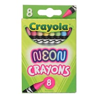 Crayola Neon Crayons, 8-Count. Boxes — Dollar Tree