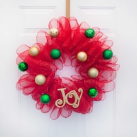 Merry Christmas Mesh Wreath Dollar Tree Dollar Tree Mesh Christmas Wreath