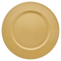 Bulk Gold Plastic Charger Plates with