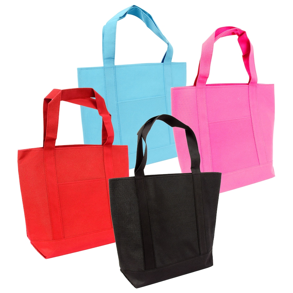 Bulk Large Solid-Color Polyester Tote Bags | Dollar Tree