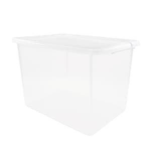 Dollar Tree File Box View Storage Box With Clip-on Lid,