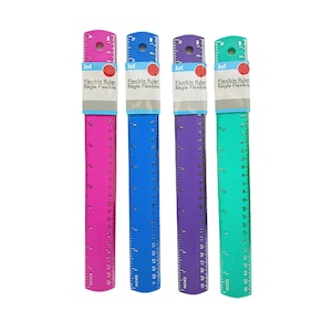 Pullable Rulers View Flexible Measuring Rulers, 12.625x1.5-in.