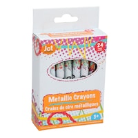 Jot Metallic Crayons, 24-Piece Pack. — Dollar Tree