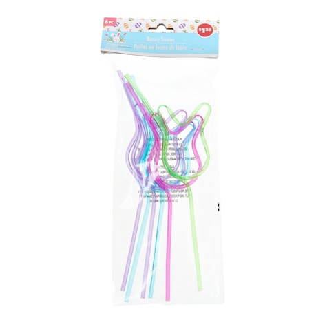 View Easter Bunny Straws, 6 pcs.