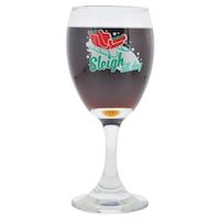 Sleigh All Day Printed Glass Wine Glass, 10 oz. — Dollar Tree