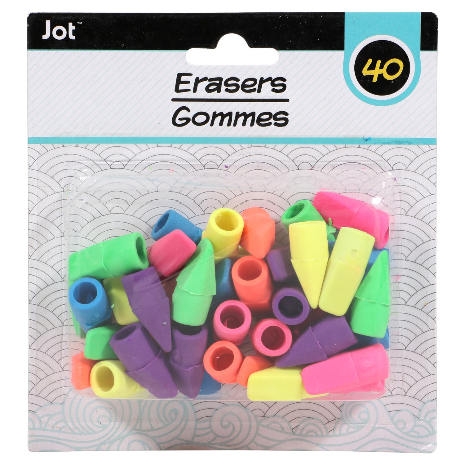 12-ct Packs Greenbrier International Inc JOT Fun-Shaped Erasers