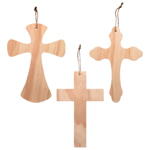 Crafter's Square Wooden Crosses, 9.5x6 in.
