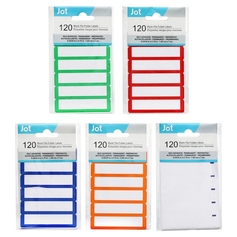 View Color-Coded Blank File Folder Labels,