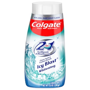 Colgate 2-in-1 Icy Blast Whitening Toothpaste Gel and Mouthwash