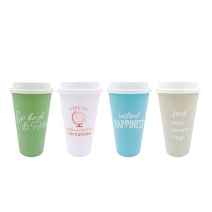 Reusable Cup with Lid, 3pk, 17 oz.