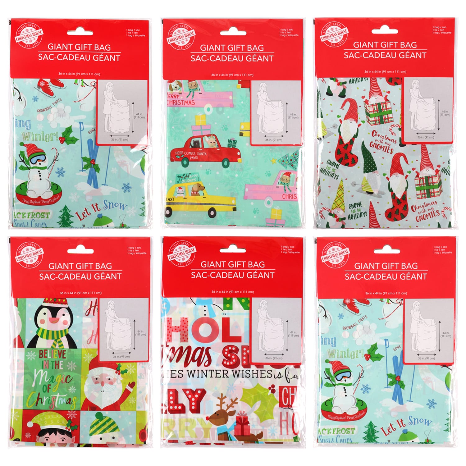 120 Bottle Bags Christmas Bags Gift Bags Gift Bags 36x11x9//48014
