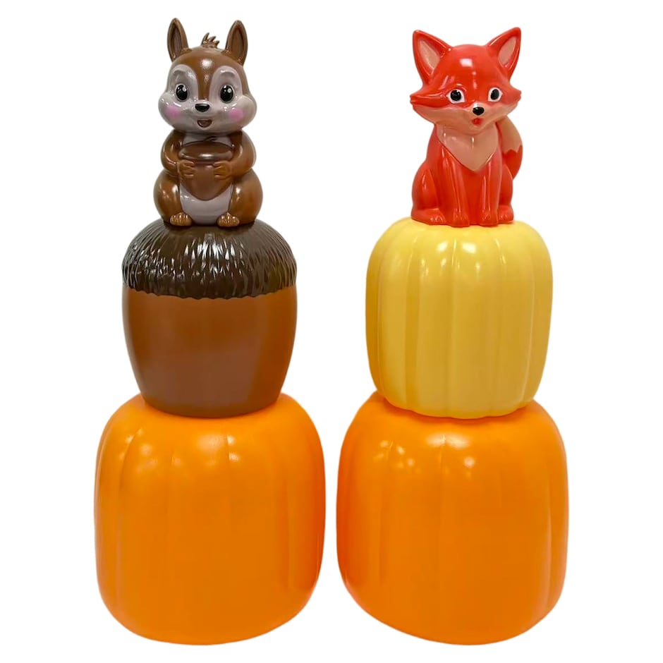 Stackable Pumpkins Toy Cart
