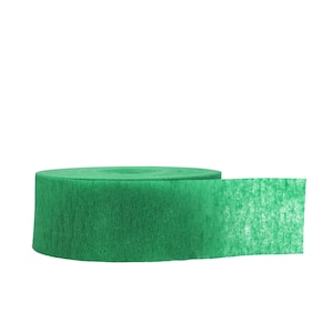 Green Crepe Paper Streamer, 175-ft. x 1.75-in.