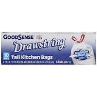 GoodSense Tall Drawstring Kitchen Bags With Moonlight Scent, 10-Piece Pack. — Dollar Tree