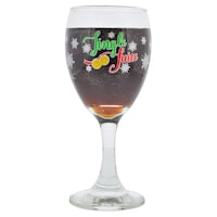 Jingle Juice Glass Wine Glass, 10 oz. — Dollar Tree