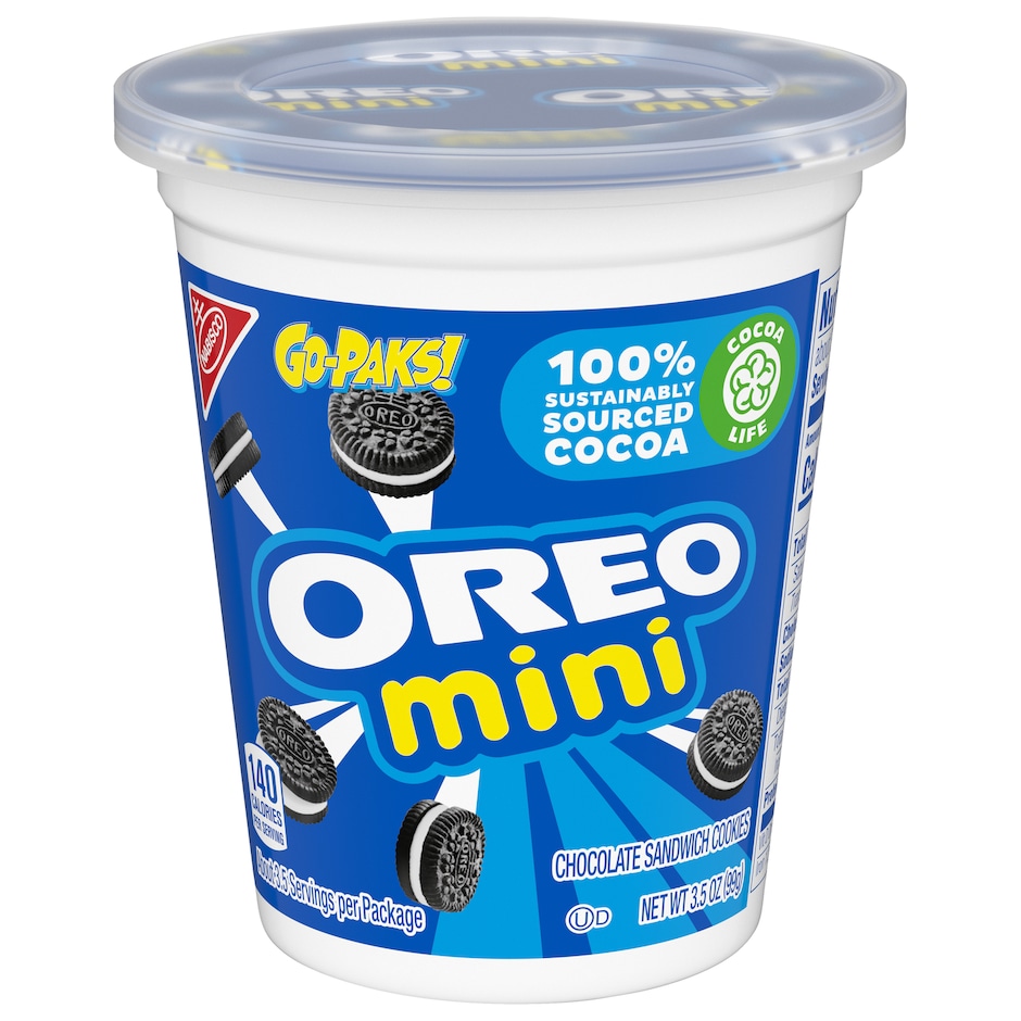 Nabisco Mini Oreo Cookies Go-Paks, 3.5 oz.
