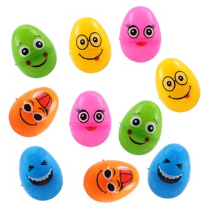 Easter Eggs with Silly Faces