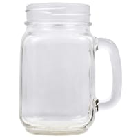 mason jars with handles and lids and straws