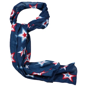View Patriotic Fashion Scarves, 63x13.75 in.