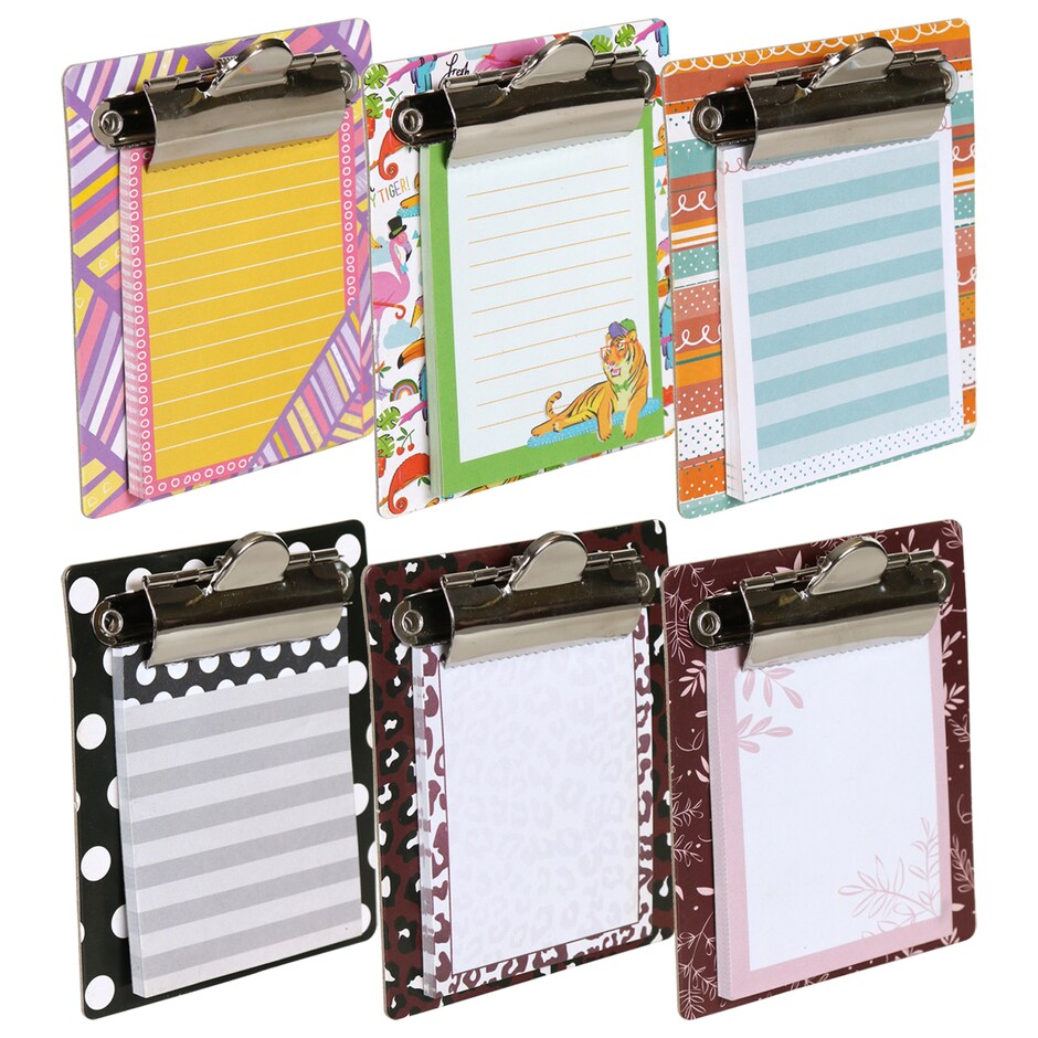 Jot Mini Clipboards with 40-Page Notepads