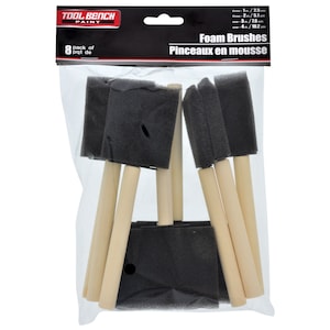 Tool Bench Assorted Foam Paint Brushes, 8-ct. Packs