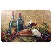 Bulk Wine Themed Plastic Placemats 11, Wine Themed Kitchen Rug Sets